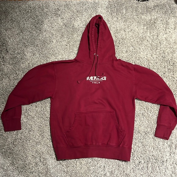 Young And Reckless Burgundy Hoodie In 